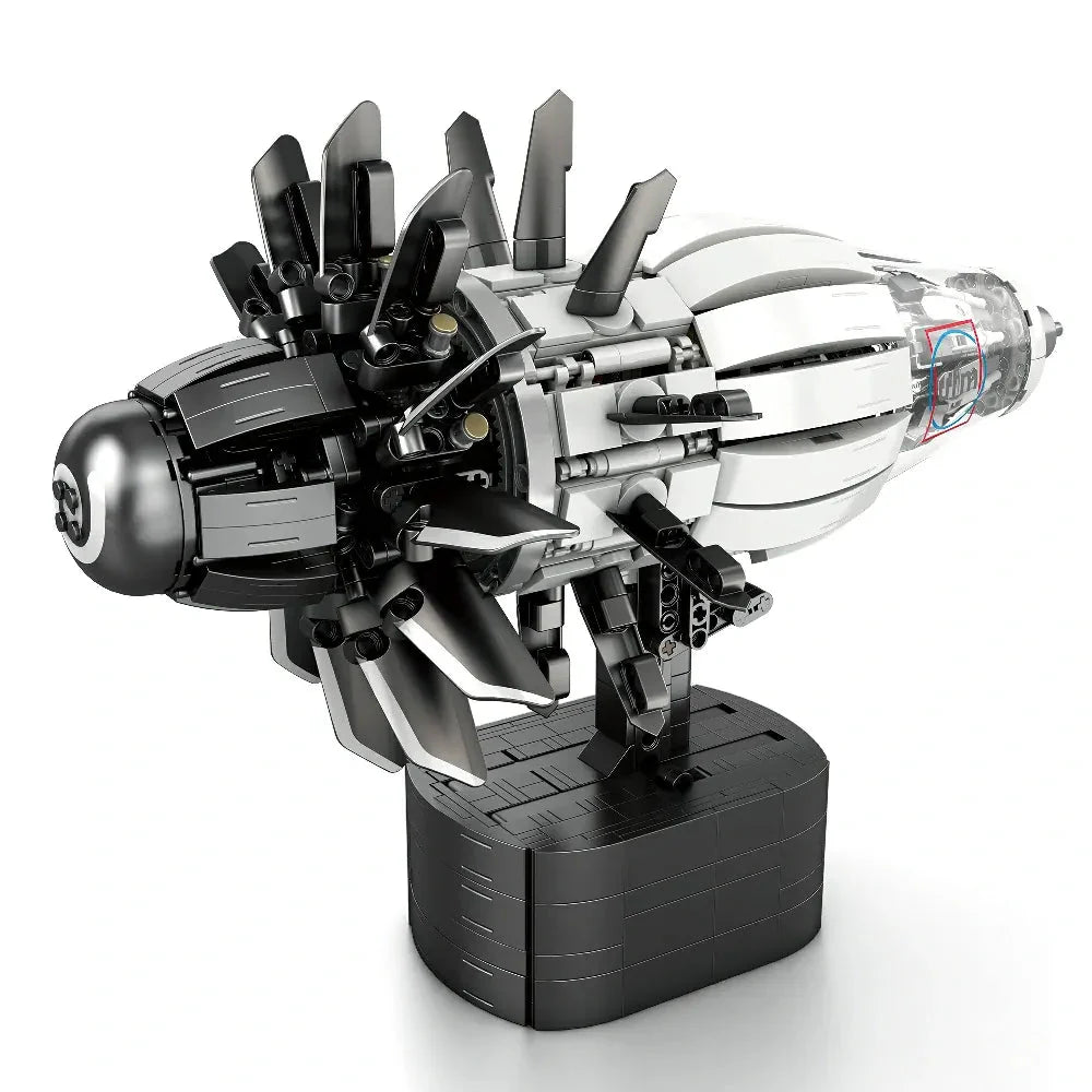 High-Bypass Turbofan Engine | 1351pcs