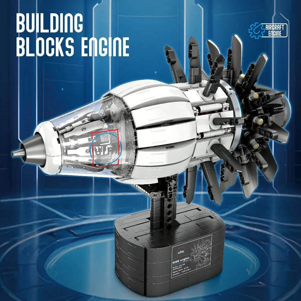 High-Bypass Turbofan Engine | 1351pcs