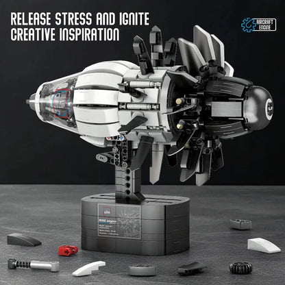 High-Bypass Turbofan Engine | 1351pcs