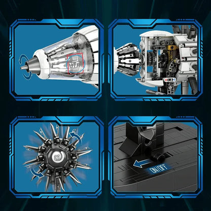 High-Bypass Turbofan Engine | 1351pcs
