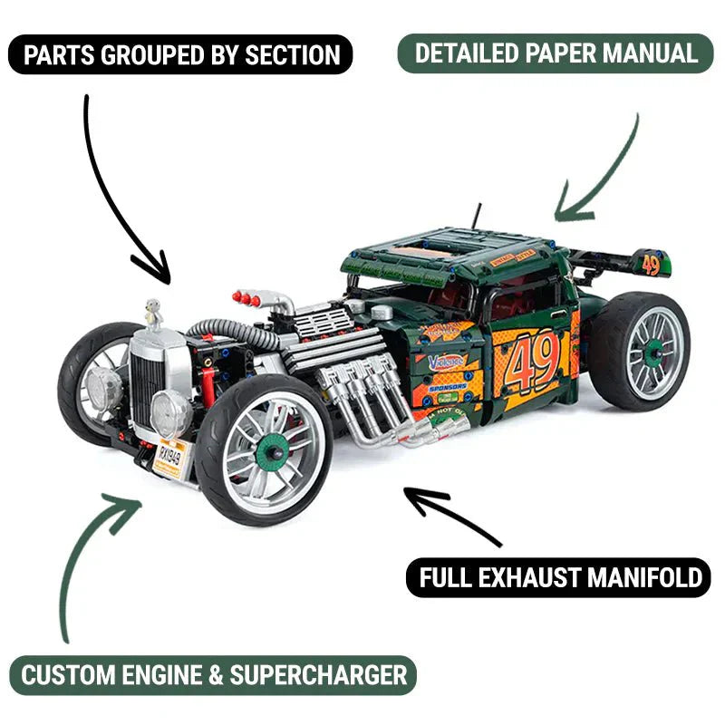 Classic Hot Rod Coupe | 2617pcs