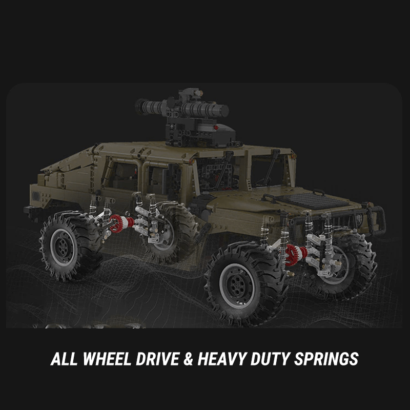 Military Off-Road Humvee Truck | 3935pcs