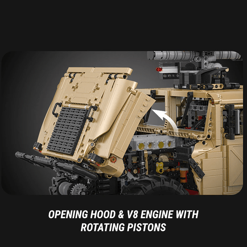 Military Off-Road Humvee Truck | 3935pcs