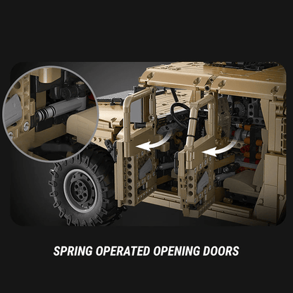 Military Off-Road Humvee Truck | 3935pcs