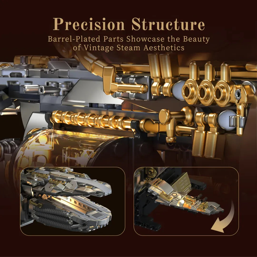 The Vintage Steam Whale Ship | 1979pcs