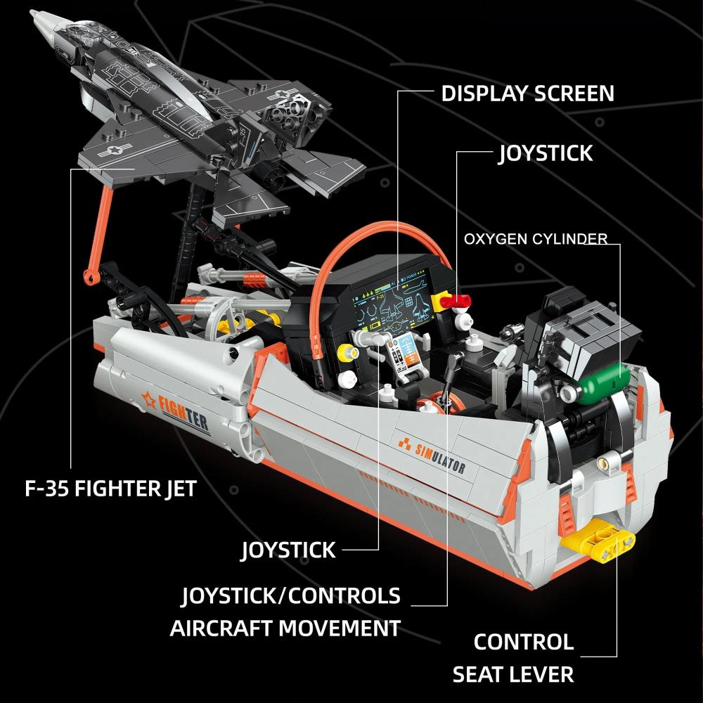 F35 Fighter Jet Simulator | 941pcs