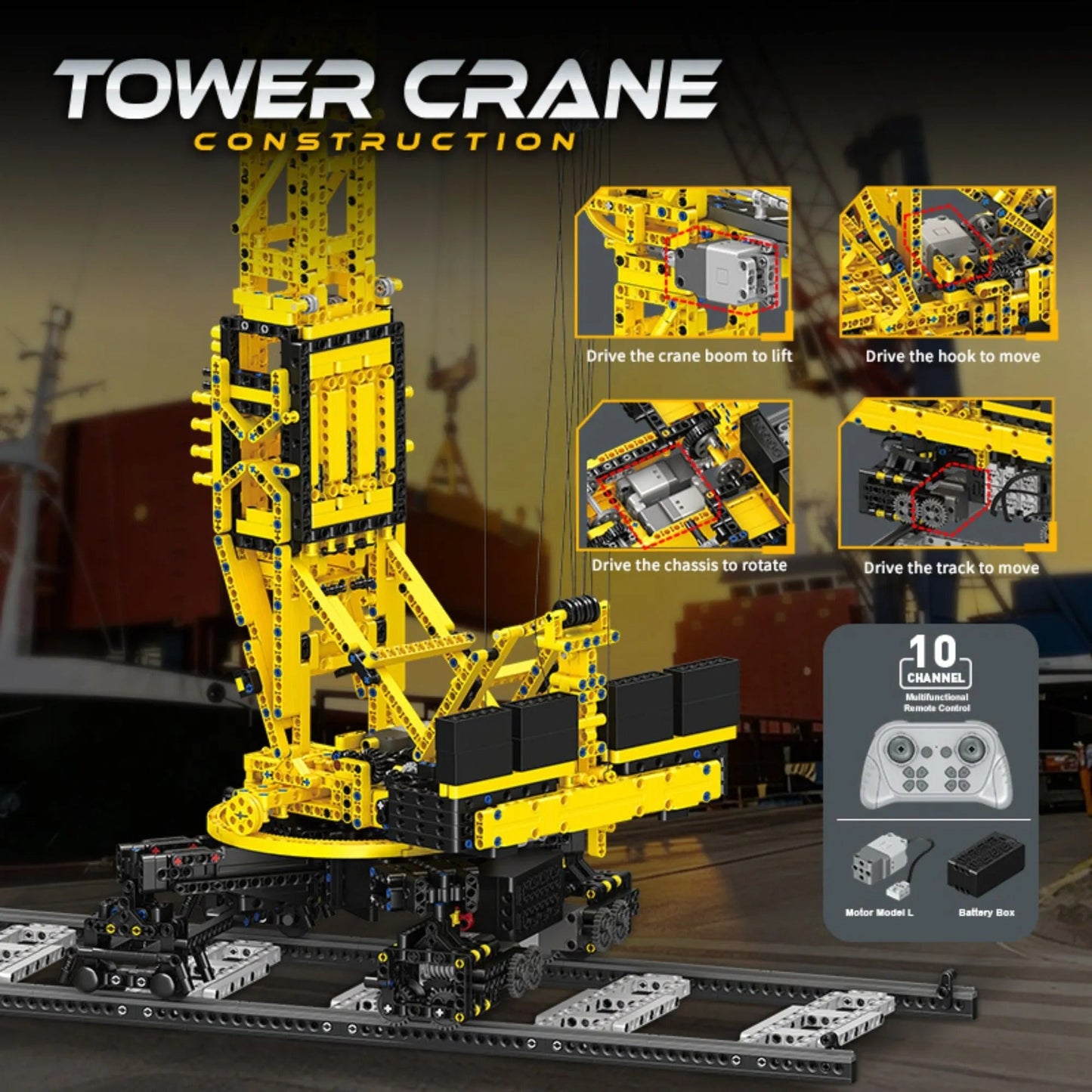 Construction Tower Crane | 2524 Pcs