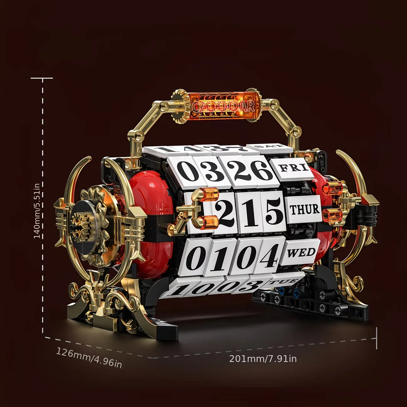 Vintage Motorized Mechanical Calendar | 889pcs