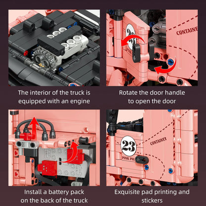 Actros Racing Trucl Pink Pig Livery | 1296pcs