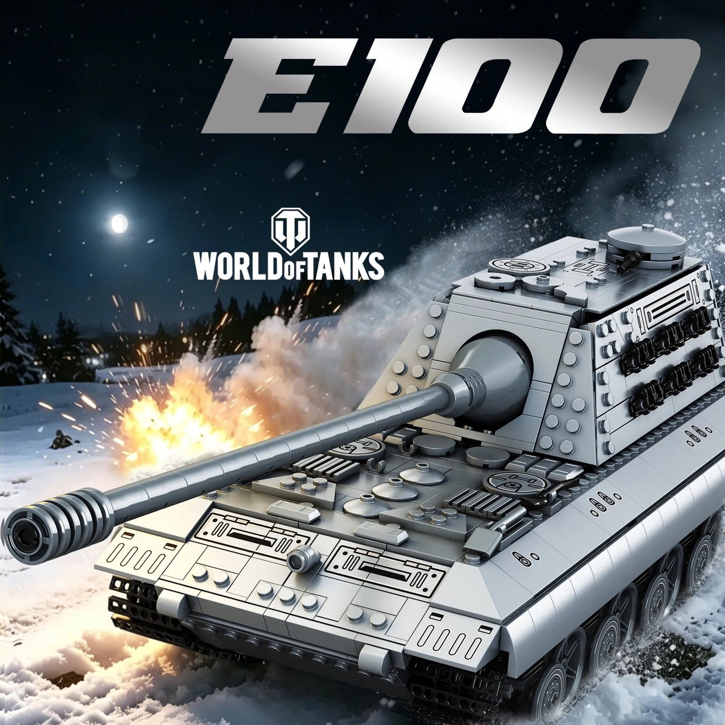 E100 Battle Tank | 1498 Pcs