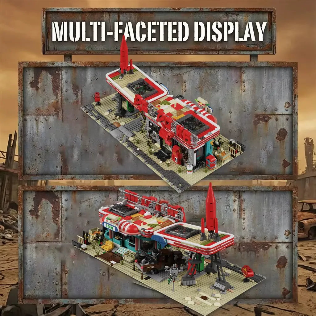 Red Rocket Abandoned Gas Station Fallout | 2221pcs