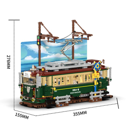 Retro Japanese Tram | 1953 Pcs