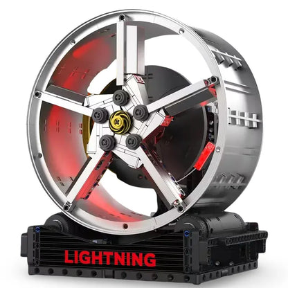 Italian Supercar Wheel Display Supercar Building Blocks – 577 pieces – supercar collector model. 22 cm x 26 cm x 16 cm