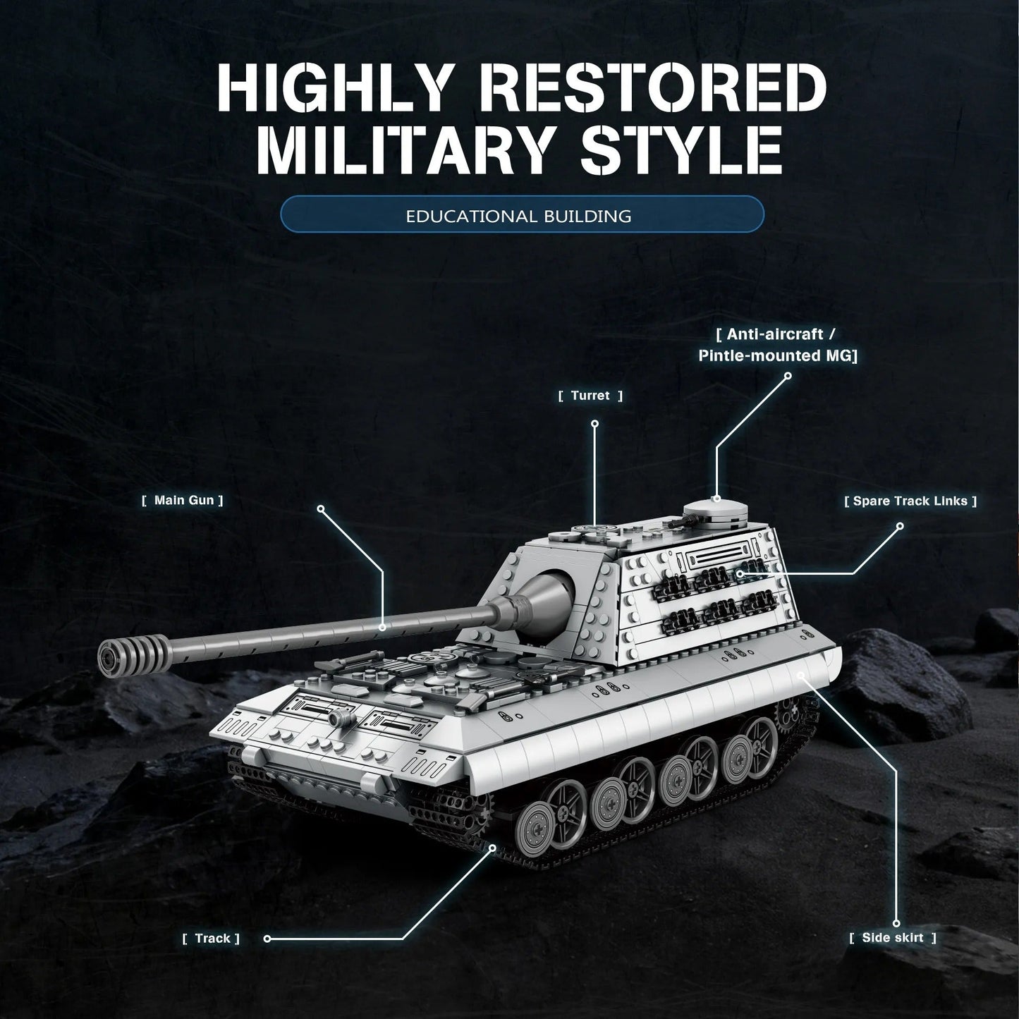 E100 Battle Tank | 1498 Pcs