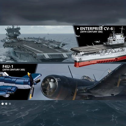 The USS CV-6 Enterprise Battleship | 1883pcs