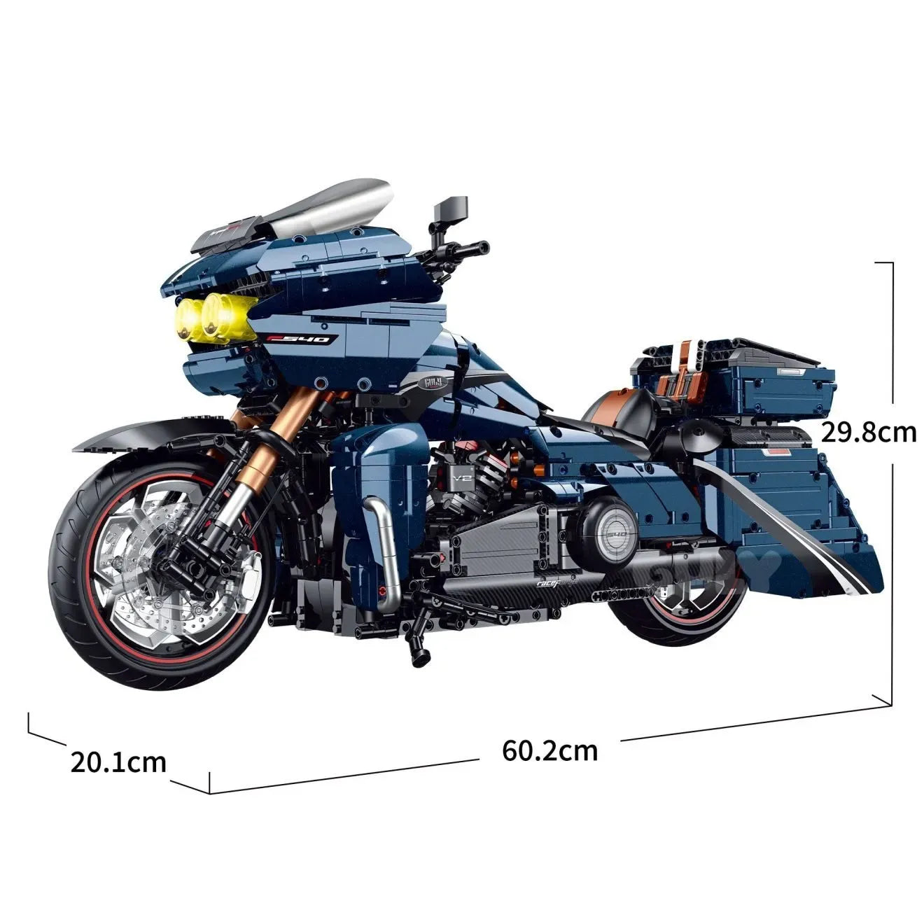 Harley Highway Road Glide Dual-Light | 2410 Pcs