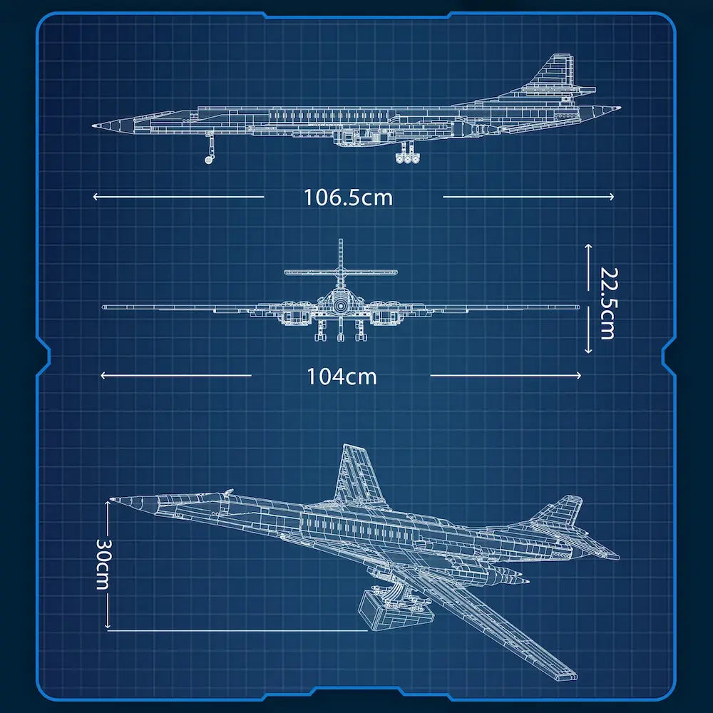 Tu-160 Bomber | 3470pcs