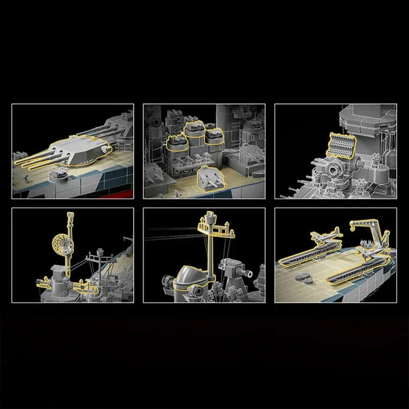 USS Montana Battleship | 2955pcs