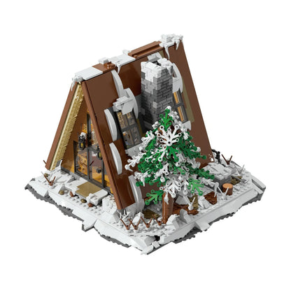 A-Frame Snow Cabin | 1508pcs