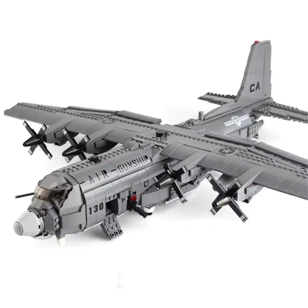 AC-130 Hercules Gunship Aircraft | 1713pcs