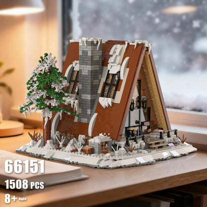 A-Frame Snow Cabin | 1508pcs