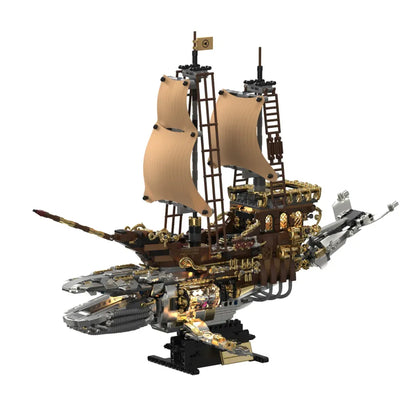 The Vintage Steam Whale Ship | 1979pcs