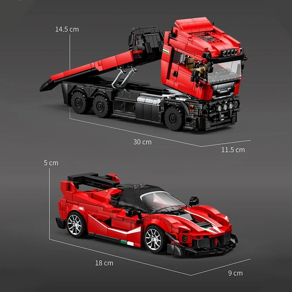 Italian Supercar Trailer Set | 1728pcs