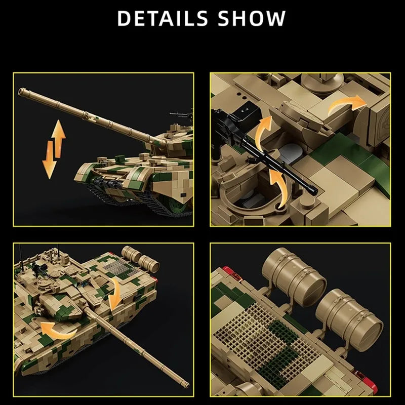 Type 99B Main Battle Tank Military | 1916 Pcs