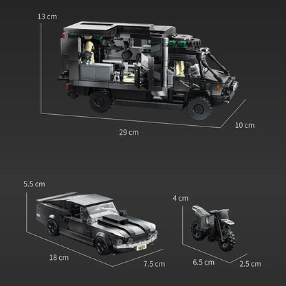 Unimog RV + Muscle Car Set | 2135pcs