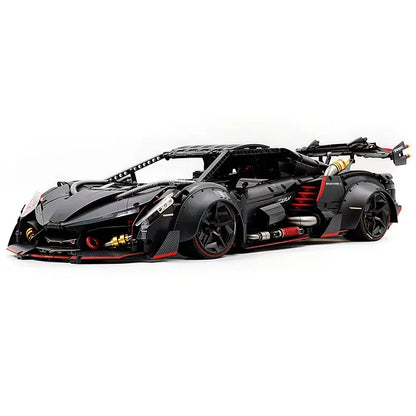 Lambo One-Offs Turbocharged Supercar Building Blocks – 3,089 pieces – supercar collector model. 64 cm x 32 cm x 16 cm