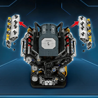 V6 Hybrid Technic Engine | 1268pcs