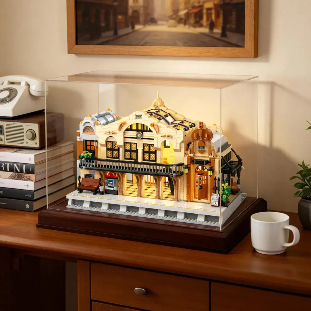 The Vintage Steam Train Station | 3220pcs
