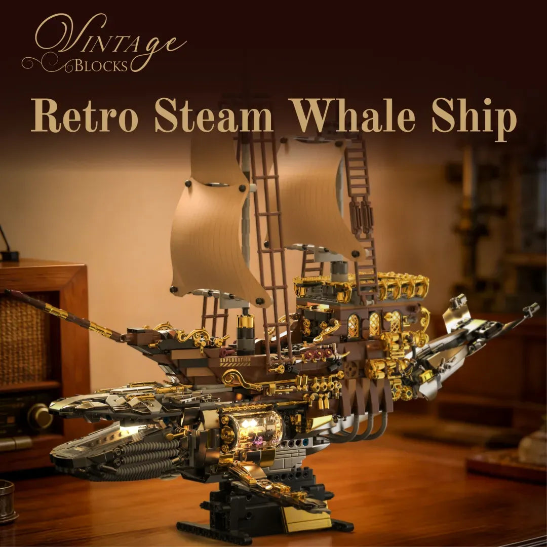 The Vintage Steam Whale Ship | 1979pcs