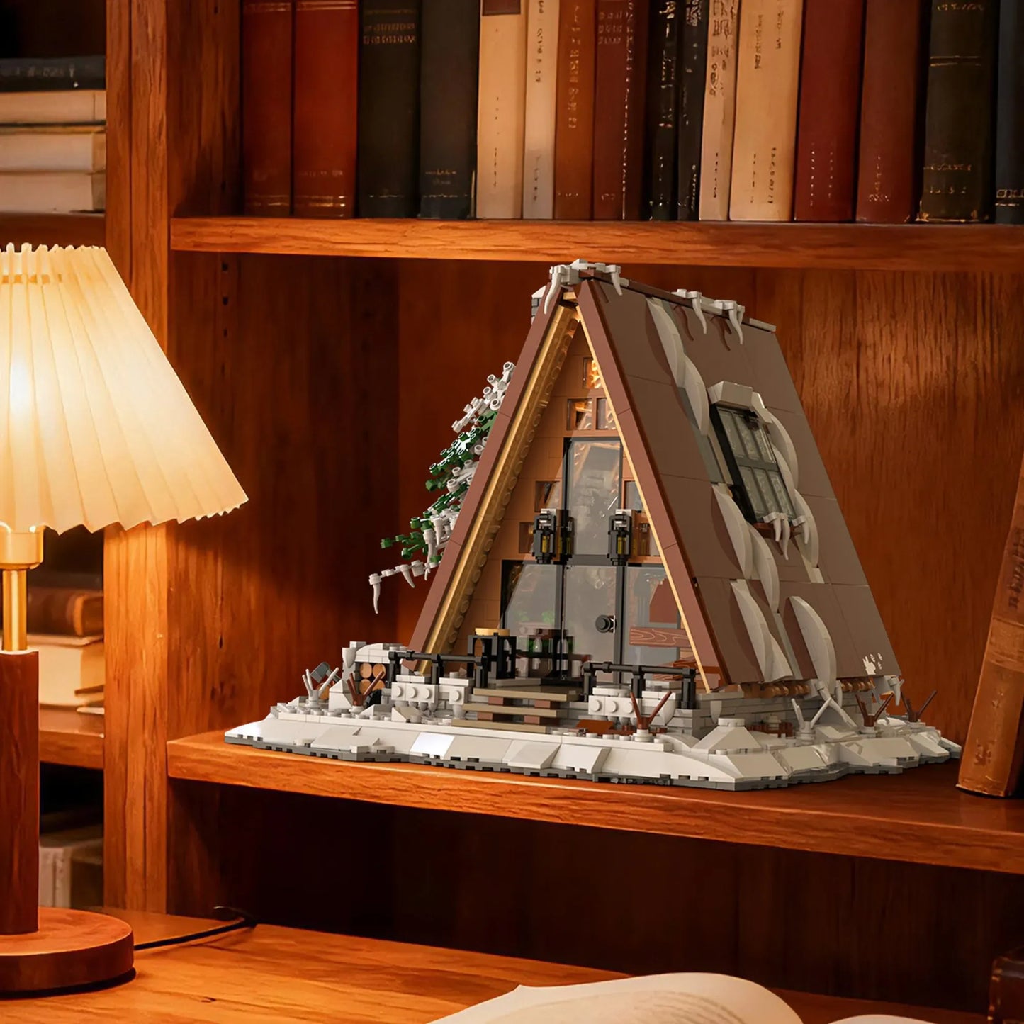 A-Frame Snow Cabin | 1508pcs