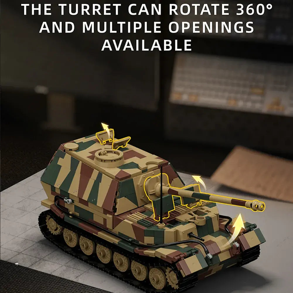 Jagdpanzer Tiger (Elephant) Tank | 1750pcs