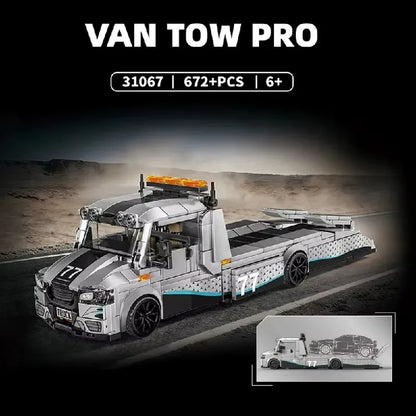 Tow Truck With Trailer | 627pcs