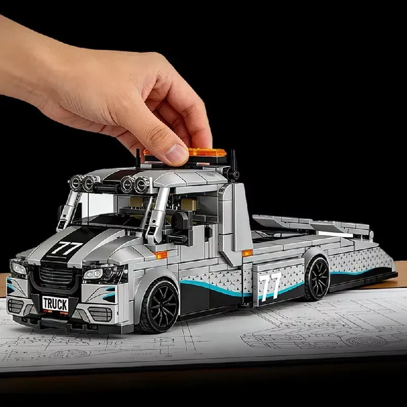 Tow Truck With Trailer | 627pcs