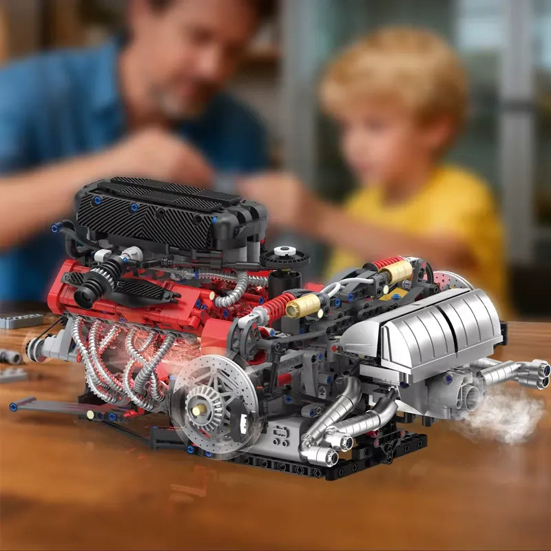Motorized Italian V12 Powertrain | 1610pcs