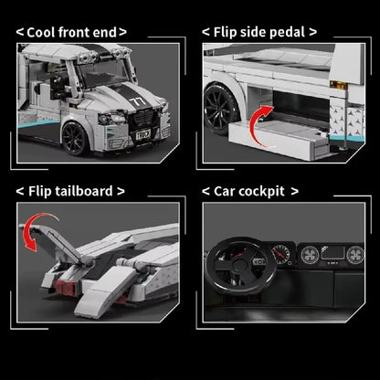 Tow Truck With Trailer | 627pcs