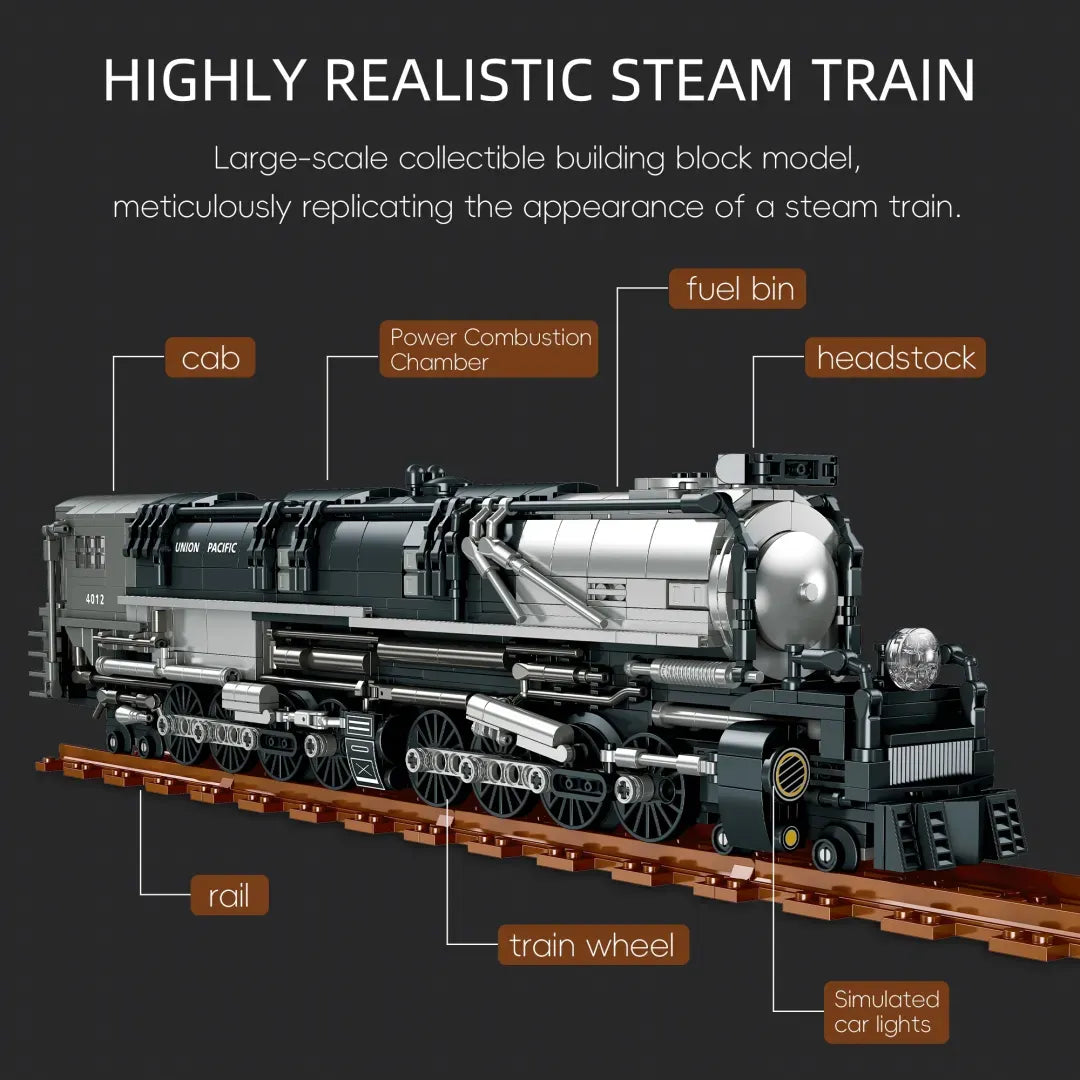 Union Pacific Big Boi Steam Train | 1277pcs