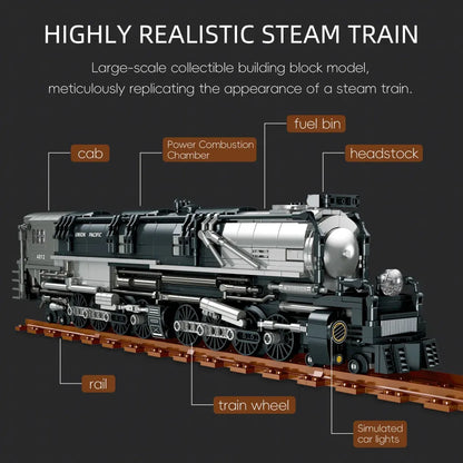 Union Pacific Big Boi Steam Train | 1277pcs