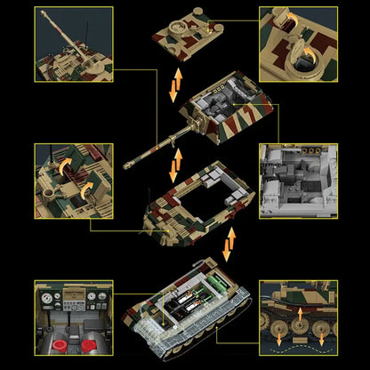 Jagdpanzer Tiger (Elephant) Tank | 1750pcs