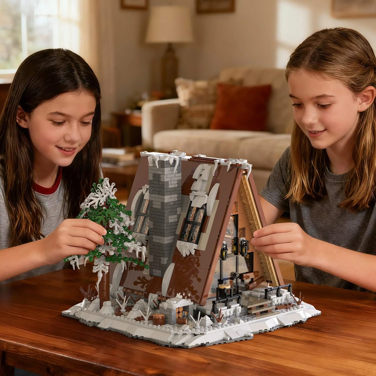 A-Frame Snow Cabin | 1508pcs