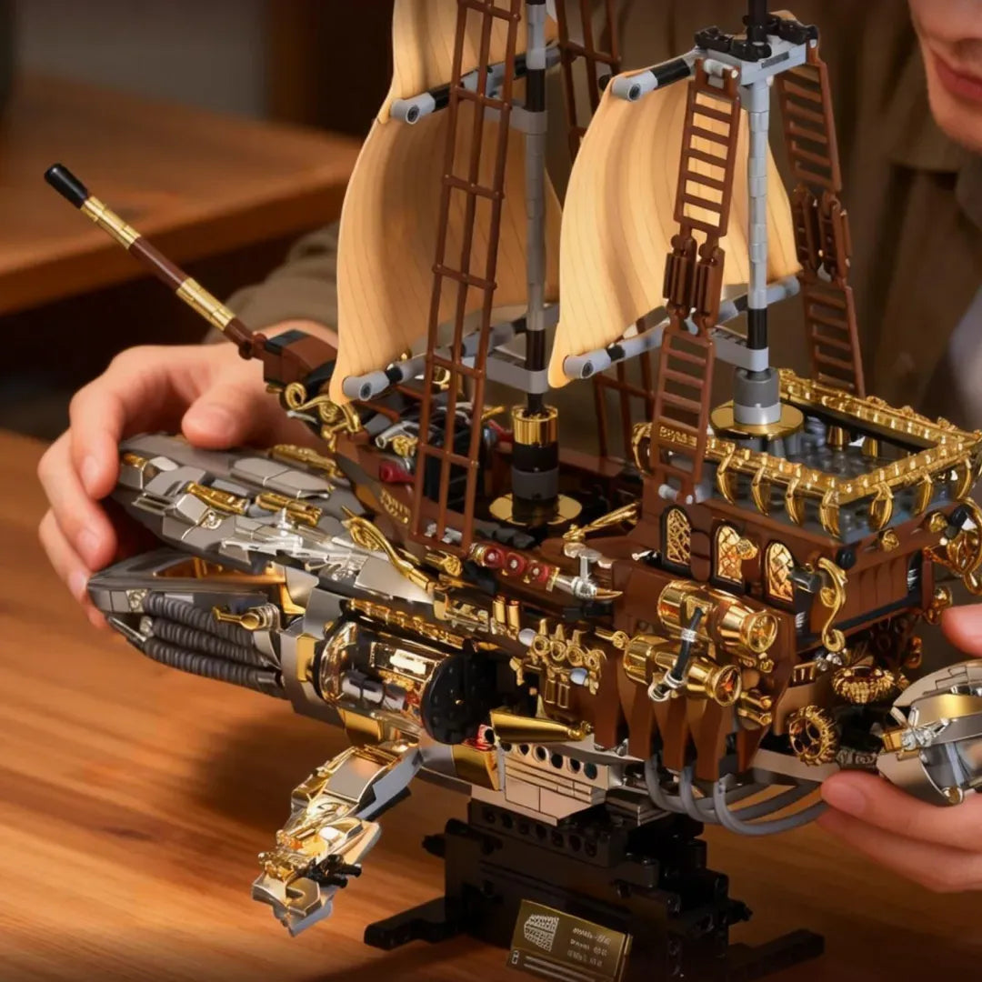 The Vintage Steam Whale Ship | 1979pcs