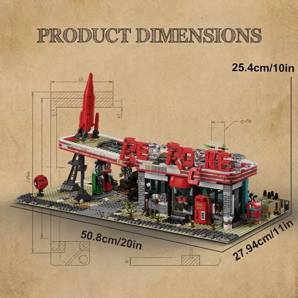 Red Rocket Abandoned Gas Station Fallout | 2221pcs