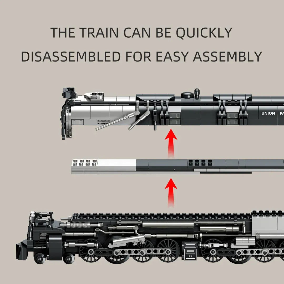 Union Pacific Big Boi Steam Train | 1277pcs