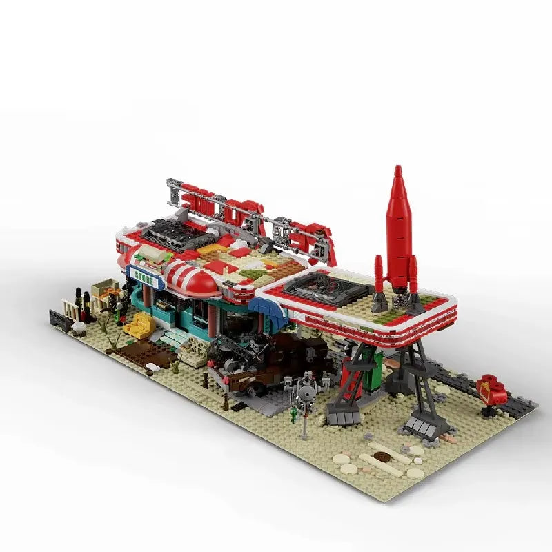 Red Rocket Abandoned Gas Station Fallout | 2221pcs