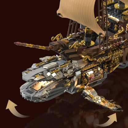 The Vintage Steam Whale Ship | 1979pcs