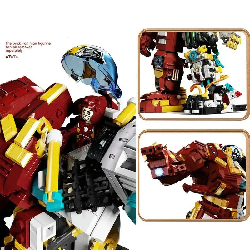 Iron Hero Avengers MK44 Hulkbuster Bricks Toy | 1203pcs