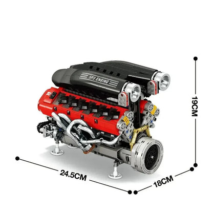 Italian V12 6.5 SP3 Engine | 1240pcs